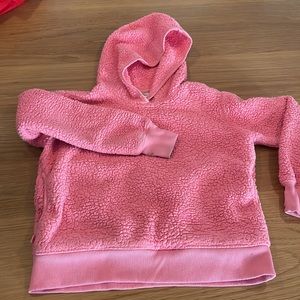 Girls hooded fleece sweater- size S